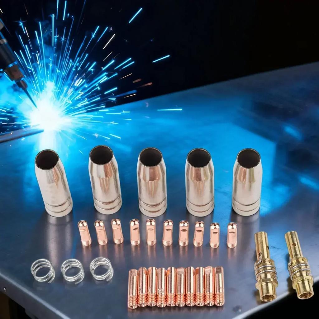 Welding Applications Contact Tips Kit High Temperature Resistance Components Contact Tips AK15 Compatible Comprehensive Tool Set