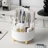 Desktop Rotating Makeup Brush Storage Box, Cosmetics Rack, Desktop Vanity, Eyeshadow Brush, Lipstick Box, Pen Holder