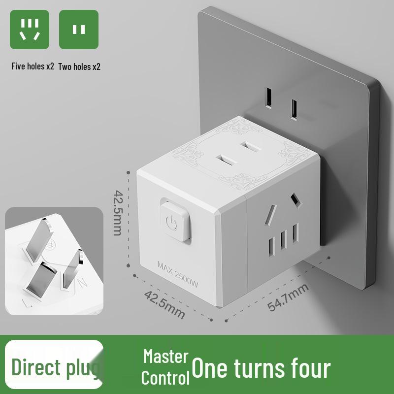 Portable Multi-function USB Fast Charging Magic Cube Socket Converter