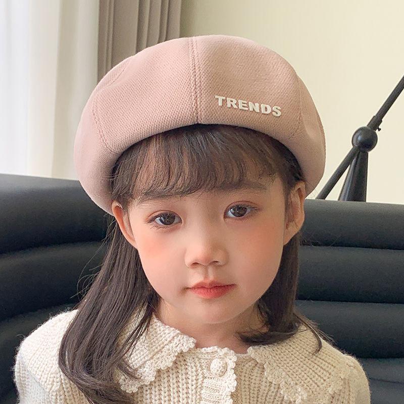 Childrens Wool Beret Hat With Warm Fleece Lining For Winter Kids Girls