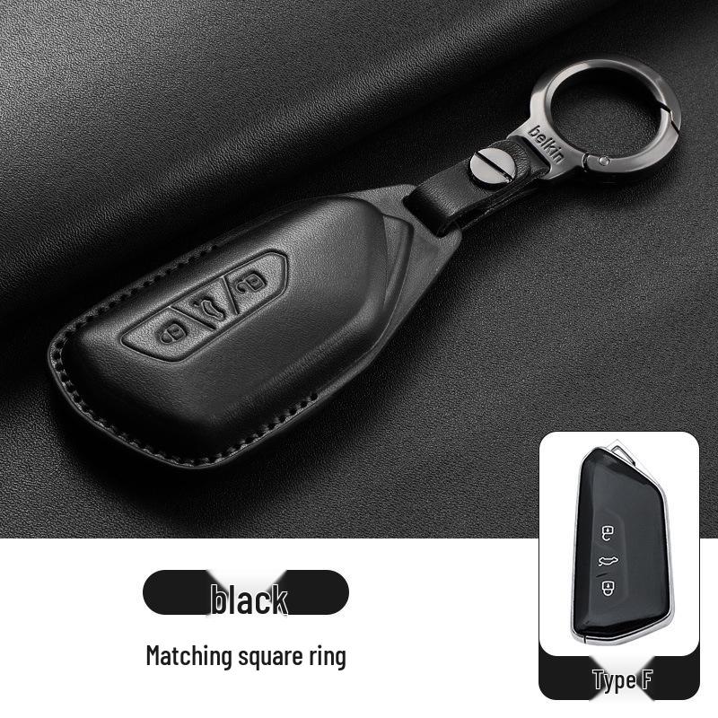 Volkswagen Schlüsselhüllen - Echtes Leder für Teramont, Tiguan L, Tayron, Sagitar, Tharu, Bora, Passat, Magotan und CC Modelle.