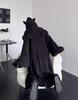 Rayiisuy Pajama Thick Long Little Devil Perfect for Fall and Cold Weather Protection Women's Blanket, Fleece-Lined Loungewear, All-in-One, Sleeves,