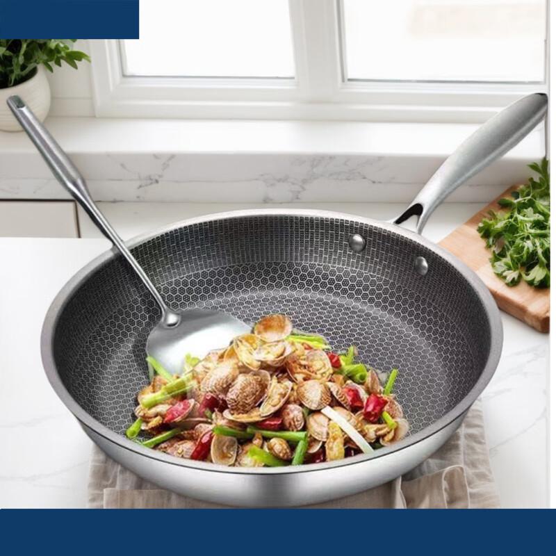 Mr. Jian Stainless Steel Honeycomb Non-stick Wok