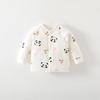 Class A Pure Cotton Baby Top - Warm, Boneless, Unisex Newborn Home Wear