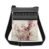 1PC Skeleton Print Tote Bags Women Shoulder Handbags Postman Package 6915