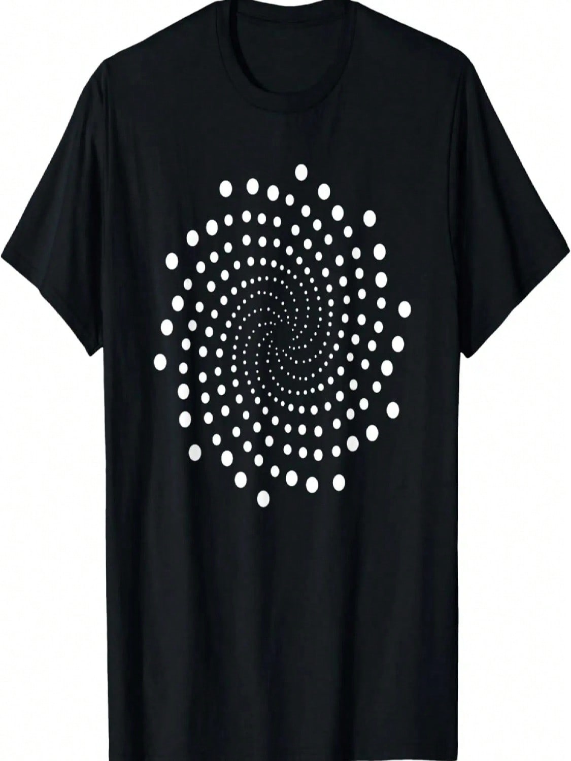 Radial Cicle Shape Abstract Dots Geometric Pattern Gift T-Shirt S разноцветный
