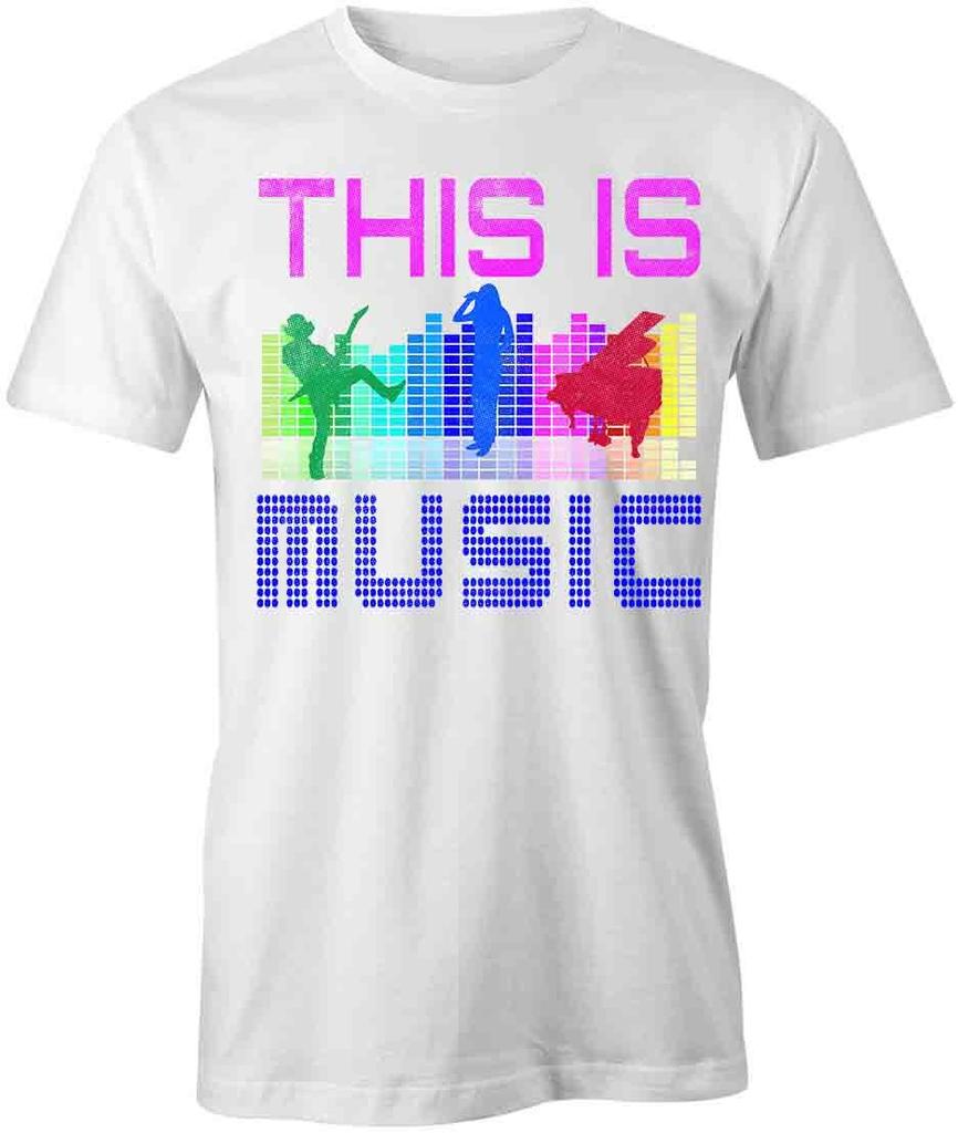 This Is Music TShirt Tee Printed Graphic T-Shirt Gift CLOTHING FASHION S1WCA784