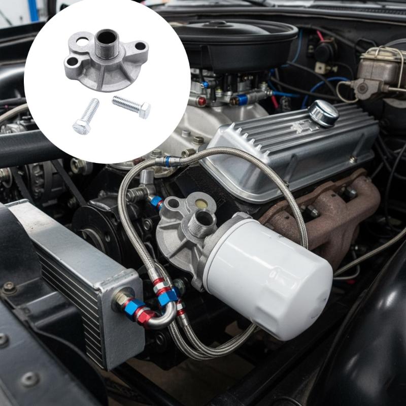 Automotive Accessories for Spin On Bypass 305 307 Oil Filter Adapter 839049 Replacement Filter Adapter Quick Install