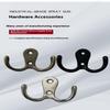 10/5Pcs Coat Hooks Wall-Mounted 2 Hole Towel Hanger For Coats Hat Clothing Home Storage Hook Wall Hook Towel Hanger For Hardware