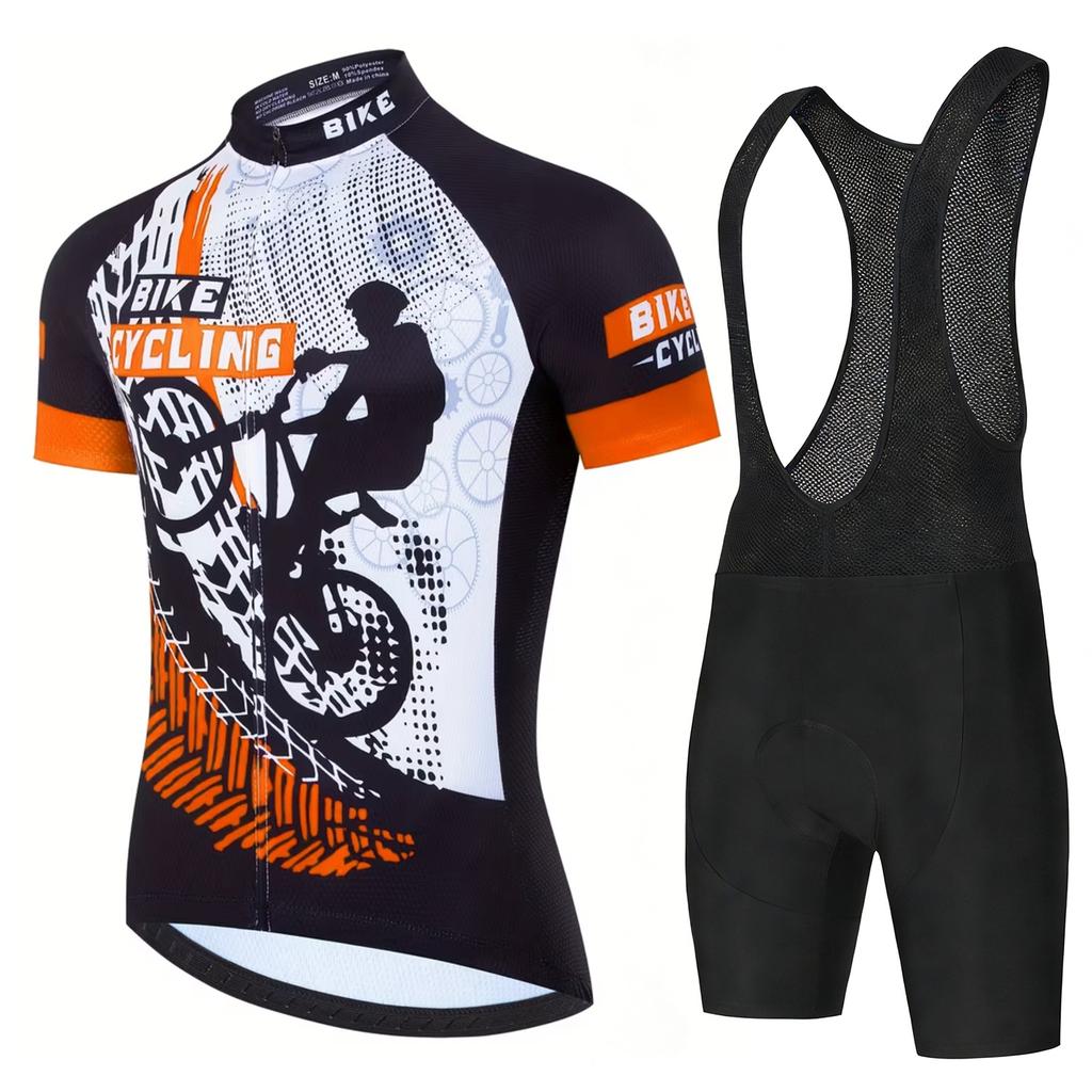 Men's Cycling Clothing Man Mens Cycling Clothes for Men Mtb Short Sets Summer Team Set Bib Shorts Bicycle Pants Bike Jerseys