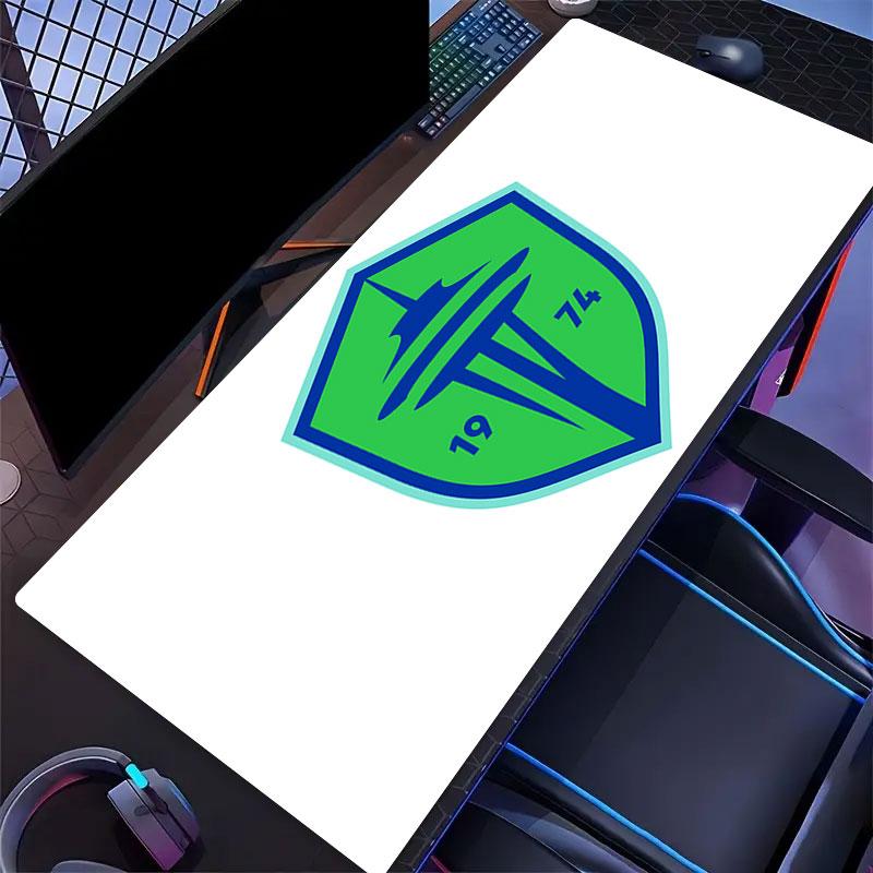 FC Seattle Sounders Mouse Pad, Large Gaming Desk Mat, Non-slip XXL Mousepad for Laptop & Tablet, Mini PC Playmat with Stitched Edges