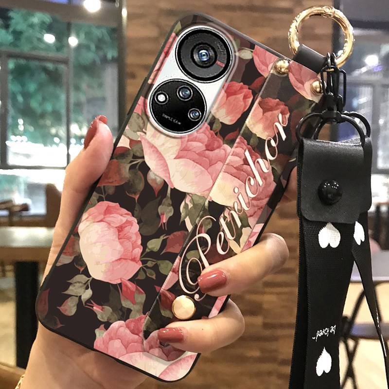 Wristband Phone Holder Phone Case For ZTE Blade V40S/Axon40 SE Dirt-resistant Soft case Durable Wrist Strap Lanyard Ring