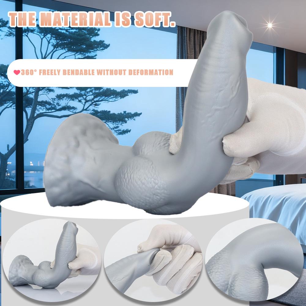 Popular Silicone Realistic Alien Dog Dildo for Adult Pleasure - Anal Plug and Anus Dilator