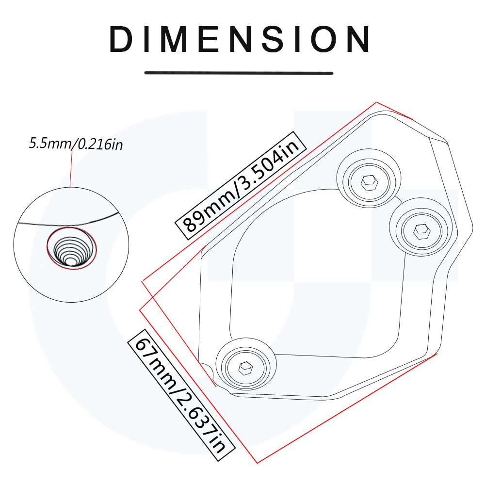 Pro BMW F700GS 2008-2017 F650GS Twin 2008-2014 Motorka Stojánek Boční Stojan Nožní podložka Podpěrná deska Motocykl
