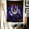 Dynamic Anime Wall Tapestry Tapestry Wallmounted Background Cloth Wall Covering Decoration Christmas Gift Background Wall Hanging Cloth