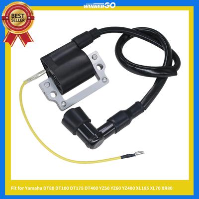 Zündspulen-Baugruppe mit Stecker Aftermarket-Teile Passend für Yamaha DT80 DT100 DT175 DT400 YZ50 YZ60 YZ400 XL185 XL70 XR80 Dirt Pit