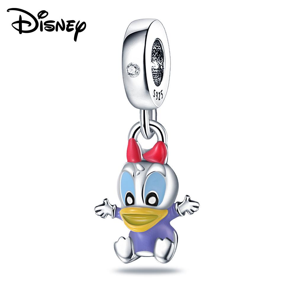 Disney 925 Silver Mickey Minnie And Snow White Pendant Beads Various Styles Suitable For Diy Bracelet