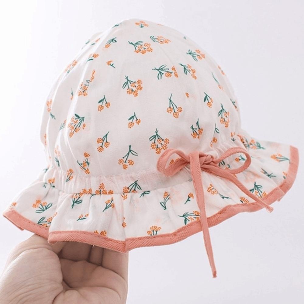 Drawstring Visors Baby Hat Lovely Bow Children Hat Cute Infant Hat  Girl