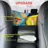 JEYODA Car Suede Seat Organizer High-Capacity Seat Back Pouch Central Storage For Pickup SUVs Double-Sided Tissue Storage Handbag Holder Car