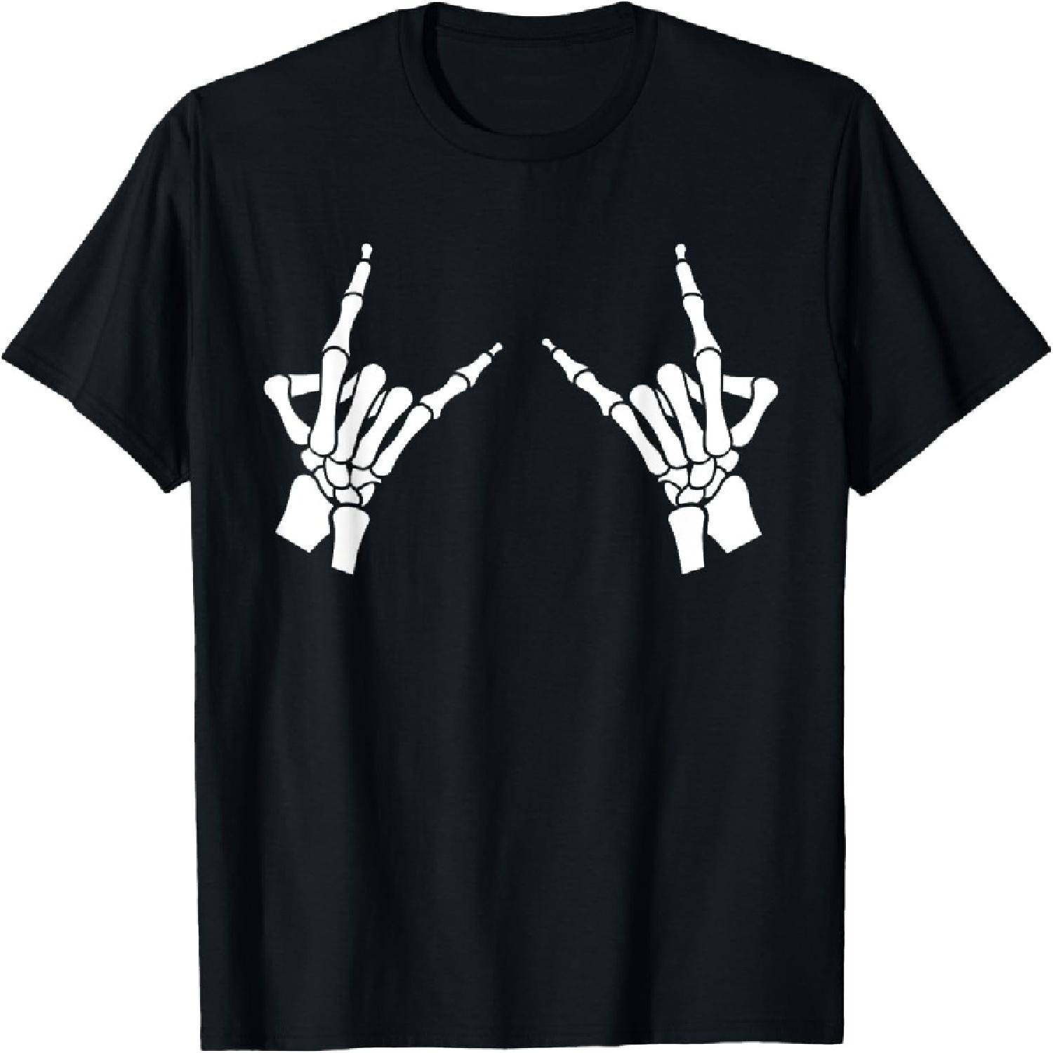 Футболка с металлическими скелетными руками Готическая Goth Футболка XXXXXL разноцветный