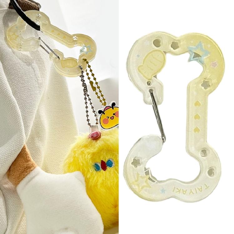 Künstlerischer Hohler Knochen Schlüsselanhänger für Mädchen Mode Schmuck Organizer Robustes Acrylmaterial Kundenspezifische Farboptionen