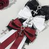 Gothic Lolita Style Hair Clip Black Ribbon Bow Fashionable Hair Clips
