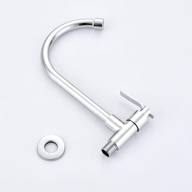 OEING Brass Wall-Mounted Kitchen Faucet