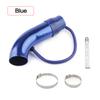 Universal Alumimum 3'' 75mm Car Cold Air Intake System Turbo Induction Pipe Tube Silver Black Red Color