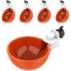 5Pcs Automatic Drinking Bowl Chicken Drinker Hanging Water Cup For Backyard Poultry