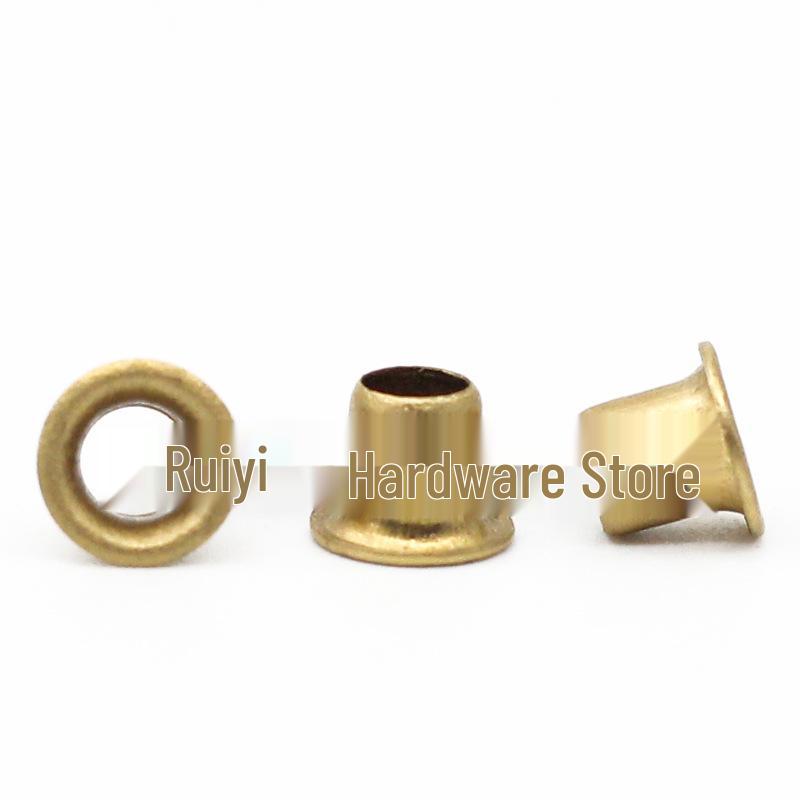 Brass Eyelet Hollow Rivet with Tubular Core - Sizes M0.9 to M5