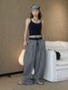 Louvre Spring/Summer Women's Color Block Double Strap Hollow Back Camisole Top
