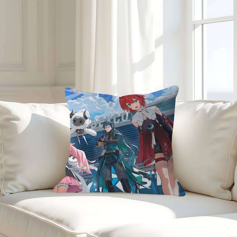 W-Wuthering Waves GameS Pillow Case Removable Washable Cushion Cover – All-Season Soft Linen