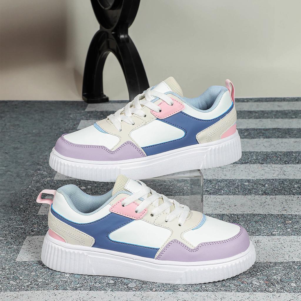 White Shoes Fashion Board Shoes for Women Fashion Casual Walking Shoes Men Leisure Sneakers PU Leather Trainers Waterproof