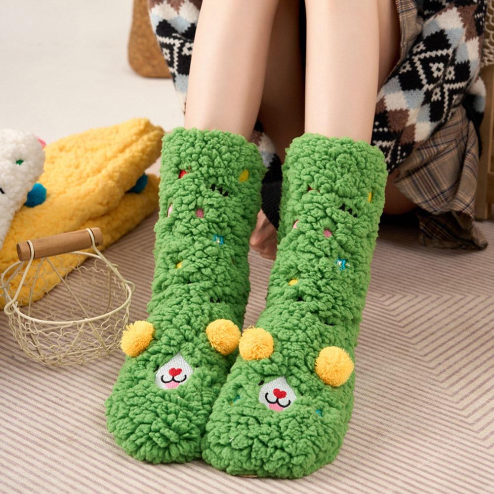 Thickened Floor Socks Lambswool Stockings Cute Socks  Female
