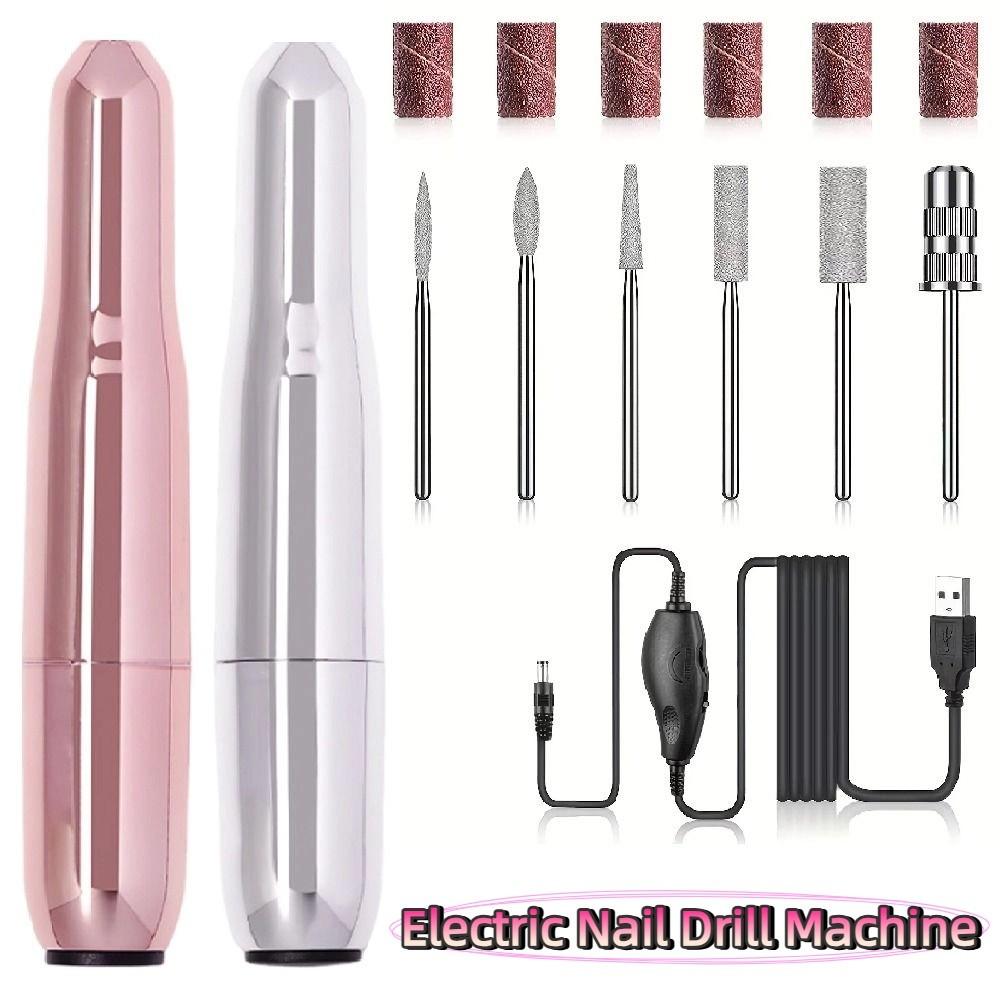 Professional Electric Nail Drill Machine Portable Electric Nail Polisher Nail Art Tools