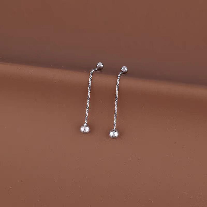 

Серьги-гвоздики с кисточками из нержавеющей стали с резьбовыми бусинами для женщин - Модные, Стильные и Универсальные