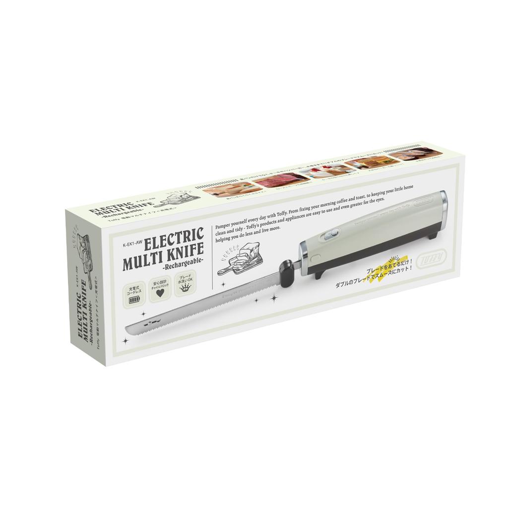 [Toffy] K-EK1 Elektrický multifunkční nůž Popelavě bílý – Nůž