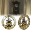 Elegant Metal Clock Head Insert with Roman Numerals 126mm Diameter Quiet Movement Quartzs Clock Face for Home Decors