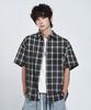 LEMAIN SECOND Check Oversized Short Sleeve Shirt [Black]