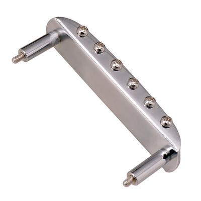 Puente de guitarra eléctrica compatible con la serie JM, monturas de rodillos cromadas con 2