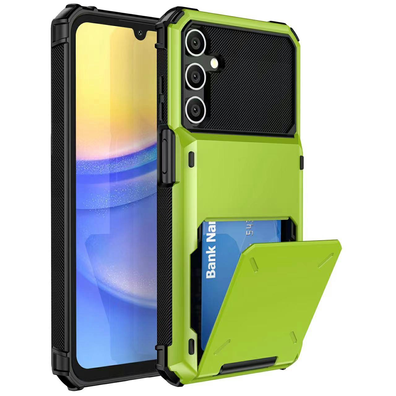 

For Samsung Galaxy S26 Case PC + TPU Dual Layer Back Phone Cover with Card Holder