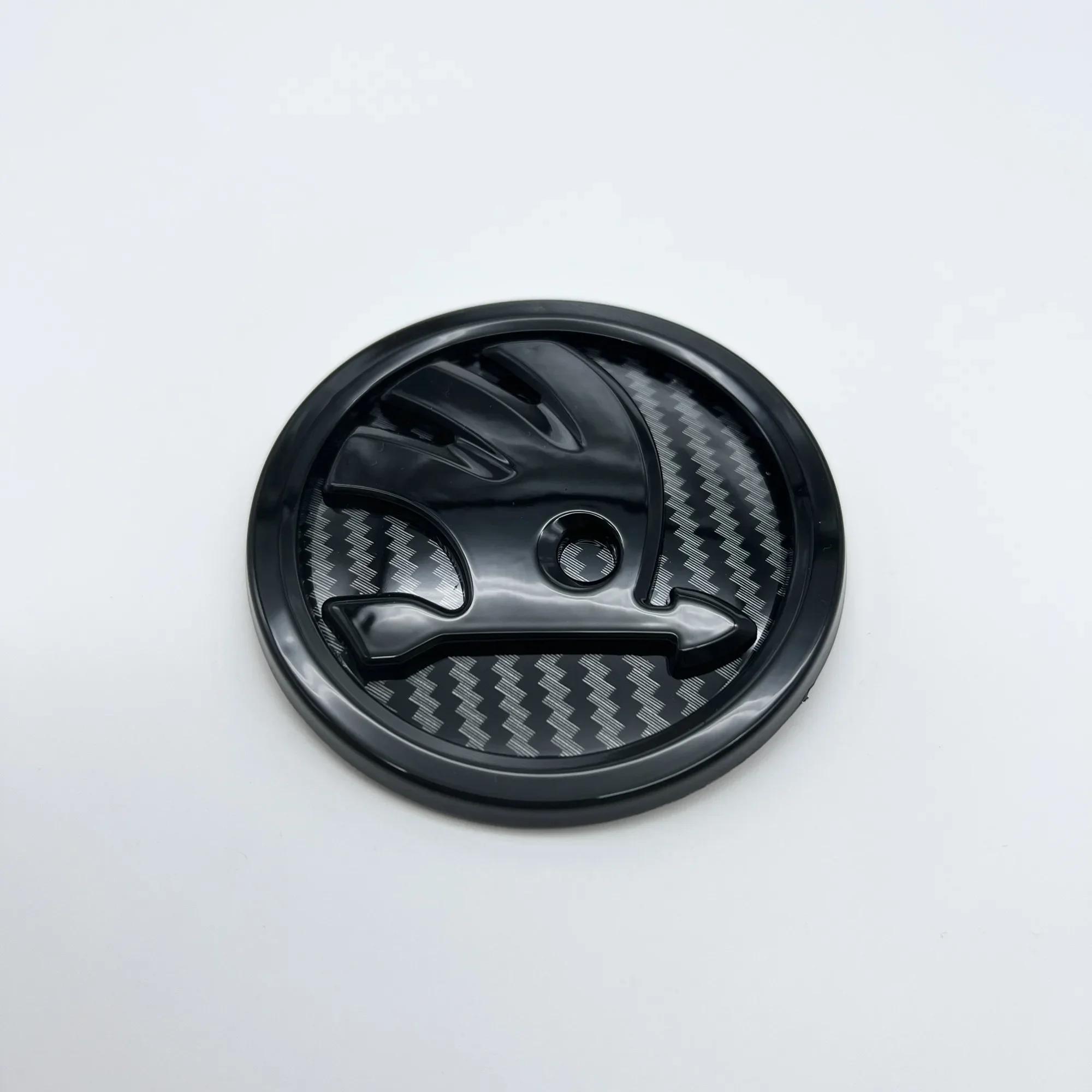 

Car Sticker 2025 New 80/90/100mm 3D logo Car Front Bonnet Grill Rear Trunk Emblem Badge Sticker For Skoda Fabia Rapid Superb Oct 80mm