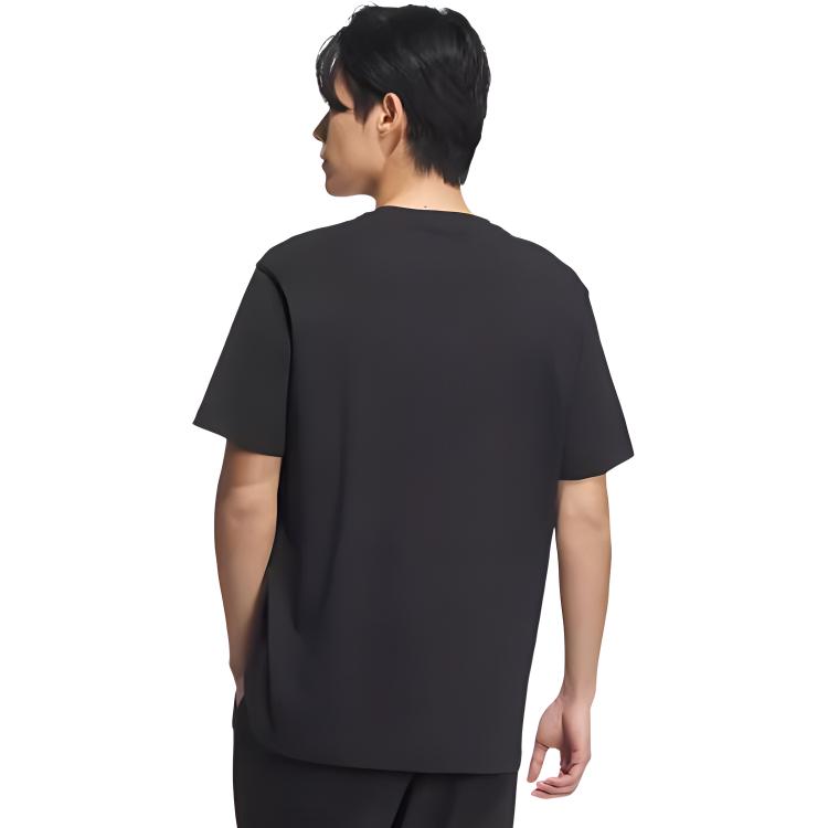 Adidas T Shirts Men's Black Crew Neck Moderate Straight Fit CV4511