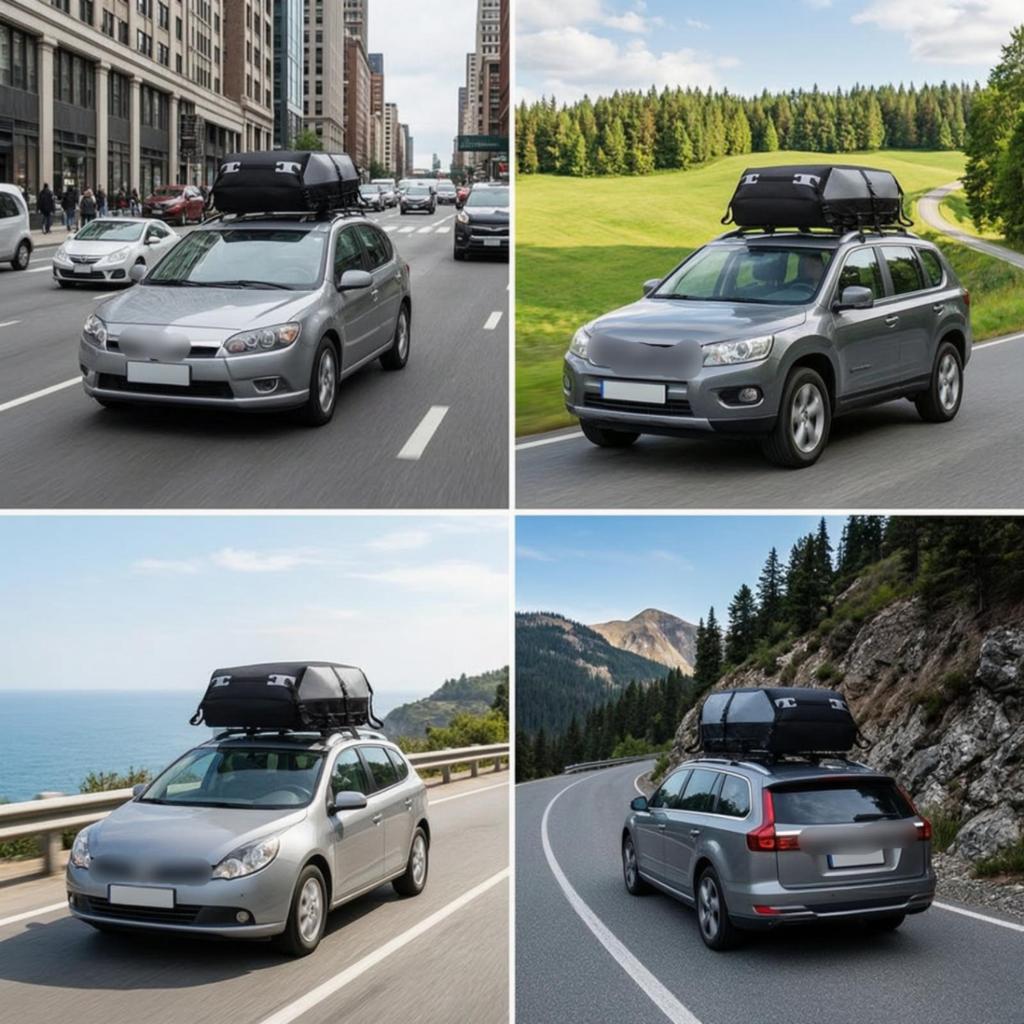 Car Rooftop Cargo Carrier with Straps Waterproof Roof Storage Bag