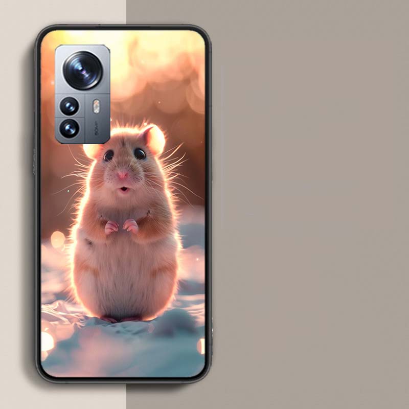Cute Hamster Phone Case For Redmi Note 13 Pro Plus 14 Pro+ 12S 12 11S 11T 11E 11 10S 10 9S 9 Xiaomi Capa TPU