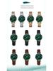 Hannah Martin Women's Waterproof Malachite Green Dial Watch