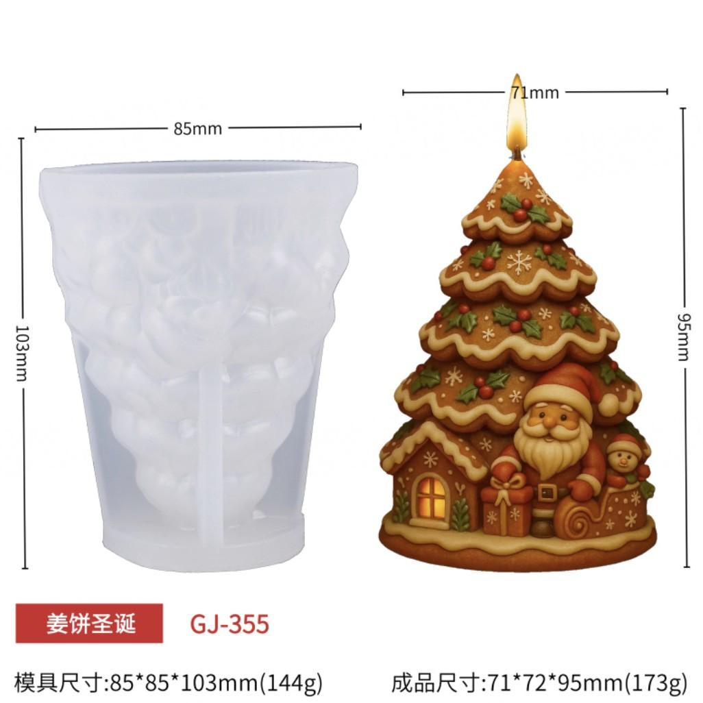 Ароматическая свеча Деда Мороза Гипсовая Силиконовая Форма Набор для Творчества Своими Руками