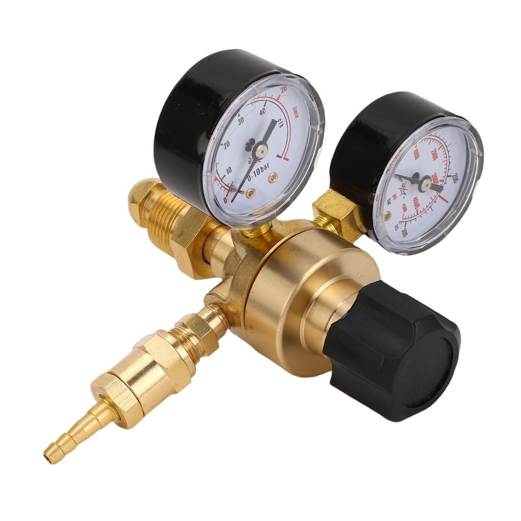 Argon CO2 Gasregler mit 6,6FT Schlauch und Manometer CGA580 Eingang 5818unf Ausgang 0315BAR