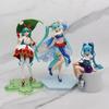 Anime Figure Wedding Dress Hatsune Miku Action Figures Kawaii Swimsuit Vocaloid PVC Collectible Statue Model Toys Girl Gifts