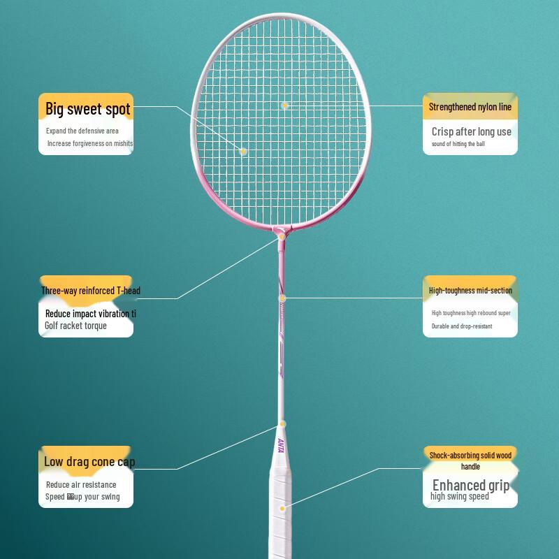 Anta Durable Badminton Racket Pair Set